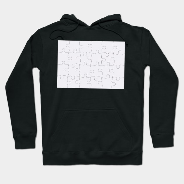 Jigsaw Puzzle Lines Design Hoodie by THP Creative